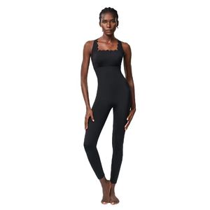 Combinaison de danse moulante pour femmes grandes tailles, style débardeur, respirante, pour yoga, fitness, gym, sport, en Spandex/Nylon - Product Image 2