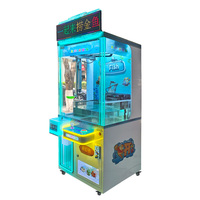 Jeu d'amusement interactif de pêche à la griffe anglaise, machine à grue distributrice de prix à monnayeur, construction métallique durable, pour intérieur