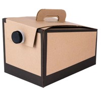 Sac à bavette aseptique jetable rechargeable 5L 20 L 20 L en plastique de feuille d'aluminium de café dans une boîte sacs avec distributeur de valve