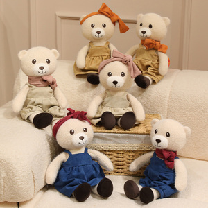 Orsetto di peluche fatto a mano personalizzato OEM ODM all'ingrosso per bambini, con vestito, per regali e compagnia durante il sonno - Product Image 2