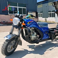 Tricycle utilitaire à essence 200cc durable à trois roues avec benne ouverte et châssis robuste pour la manutention et la livraison de matériaux industriels