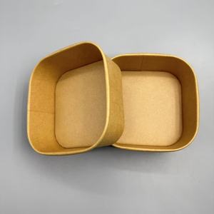 Bol et assiettes en papier enduit de qualité alimentaire jetables avec logo personnalisé en feuille d'or, enduit de PE pour l'emballage alimentaire - Product Image 6