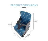 Siège rehausseur souple et sécurisé pour bébé, chaise haute 3 en 1 Baby Kingdom pour table à manger