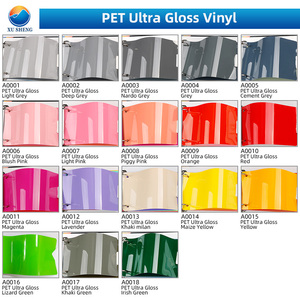 Film d'emballage de voiture en vinyle PET, film d'emballage de voiture, autocollants en vinyle brillant PET Ultra brillant <span class=keywords><strong>Nardo</strong></span> gris - Product Image 4