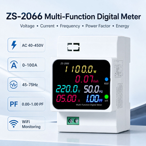 <span class=keywords><strong>Compteur</strong></span> d'énergie intelligent WiFi MythEle MY-2066 sur rail DIN, <span class=keywords><strong>compteur</strong></span> numérique KWH 0-100A, moniteur de puissance pour boîtier de distribution commercial - Product Image 1