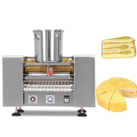 Machine à crêpes automatique professionnelle, machine à faire des crêpes moelleuses, machine pour le commerce hôtelier néerlandais, japonais, coréen, français, indonésien