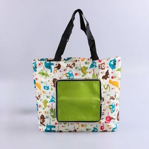 Foldable <b>Tote</b> <b>Bag</b> with Wallet Design, Reusable Grocery Shopping <b>Bag</b>, Custom Logo Travel Carry <b>Bag</b> for Promotions - Product Image 2