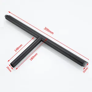 Squeegee Glass Squeegee Black Silicone Glass Cleaning Squeegee Glass Squeegee Mirror Wiper Window Wiper