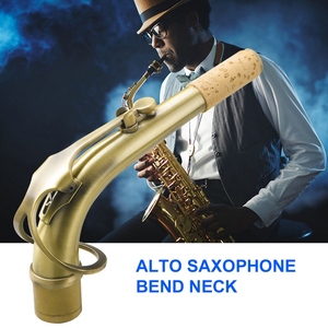 Cuello Curvo para Saxofón Alto en Mi bemol B65 de Latón con Boquilla de 24.5mm, con Almohadilla de Cuero Profesional y Aislamiento Térmico - Product Image 4