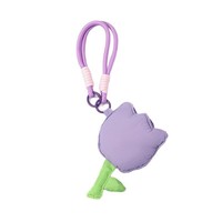 Porte-clés en peluche douce UYEAH OEM/ODM CE/EN71/CPC, poupée de dessin animé, cadeau, logo personnalisé, mascotte fleurie, jouet en peluche souple
