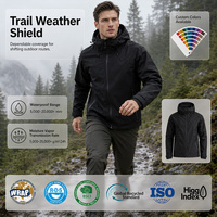 Veste imperméable de haute qualité personnalisée OEM/ODM, veste imperméable d'extérieur avec capuche, vêtements de randonnée haute performance, vêtements d'extérieur