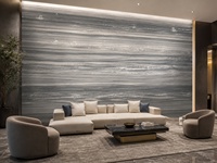 Dalles de marbre bleu Palissandro de luxe polies d'Italie pour murs décoratifs, comptoirs, dessus de meubles de salle de bain, revêtements de sol d'escalier.