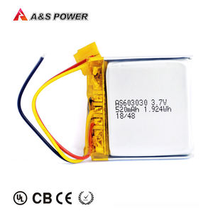 Fábrica de China 603030 recargable de <span class=keywords><strong>3</strong></span>,7 v 520 mah batería de polímero de litio con UL/KC/UN38.<span class=keywords><strong>3</strong></span>/WERCS certificado - Product Image 6