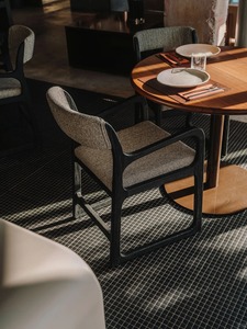 Luxury Modern Minimalist Wood Commercial Restaurant <b>Dining</b> Set <b>Tables</b> and Chairs for 5 Star Hotel Interior - Product Image 6