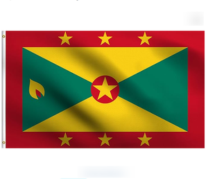 Bandera Dominicana Personalizada al por Mayor, Impresión a una Cara, Resistente a la Decoloración, con 2 Ojales en la Manga Izquierda - Product Image 3