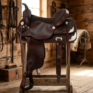 BS International NA82 OEM Genuine Leather Wood Race English <b>Saddle</b> Soft Comfortable Sustainable Stainless Steel Hardware Cheap - Product Image 1