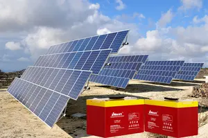 घरेलू सौर प्रणाली के लिए उपयुक्त उच्च गुणवत्ता वाली लंबी जीवन उच्च तापमान वाली बैटरी 12V 100ah बैटरी डीप साइकिल लीड एसिड बैटरी