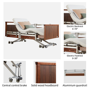 Многофункциональная деревянная медицинская кровать для домашнего ухода - Product Image 2