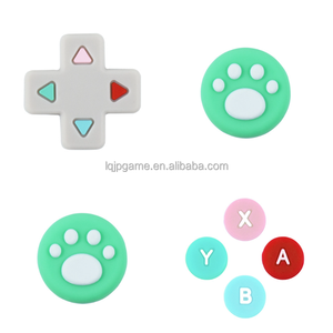 <span class=keywords><strong>Kit</strong></span> de accesorios de protección para Nintendo <span class=keywords><strong>Switch</strong></span>/OLED Joystick Covers Joypad Skins Tapas de botón de silicona Thumb Grips - Product Image 1