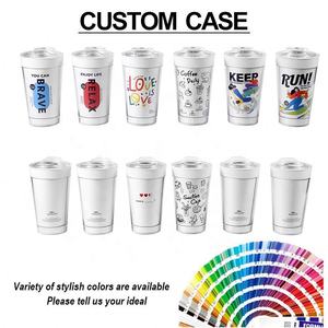 Venta al por mayor de doble aislamiento taza no permanente 500Ml desmontable DIY publicidad taza personalizada independiente taza con logotipo - Product Image 3