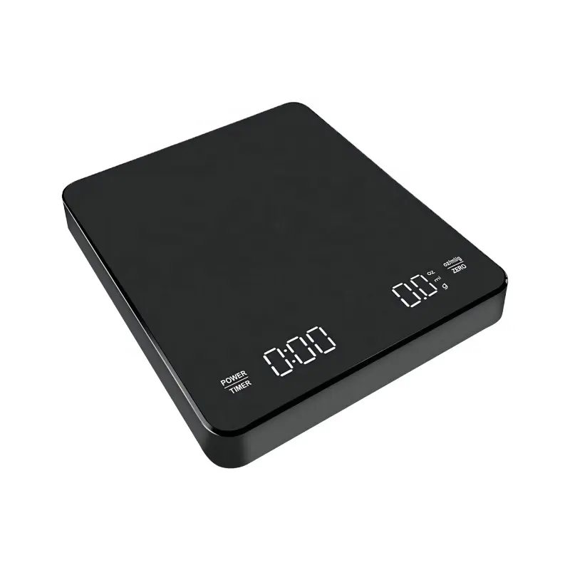 Balance à café avec chronométrage 3kg/0.1g balance électronique faite à la main charge USB balance de cuisine intelligente pesée des aliments