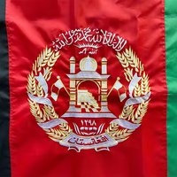 Drapeau afghan brodé de haute qualité 90*150 cm bannière de décoration extérieure intérieure