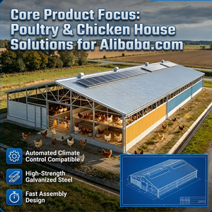 Edificio Prefabricado <span class=keywords><strong>de</strong></span> <span class=keywords><strong>Acero</strong></span>, Nave Avícola Comercial, Estructura <span class=keywords><strong>de</strong></span> <span class=keywords><strong>Acero</strong></span> para Granja <span class=keywords><strong>de</strong></span> Pollos - Product Image 4