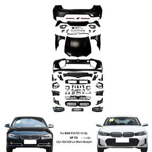 Kit Carrozzeria Stile MT per Aggiornamento da F30 F35 a G20 G28 LCI, Compatibile con BMW Serie 3 Facelift, Paraurti, Cofano, Fari, Tubi <span class=keywords><strong>di</strong></span> <span class=keywords><strong>Scarico</strong></span> - Product Image 1