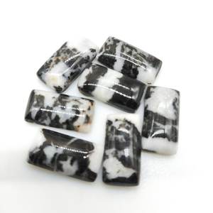 Zebra Jasper 20x10mm Rectángulo Corte Cabujón Ajuste de joyería - Product Image 2