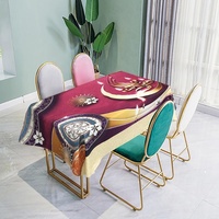 Nappe de Table Eid Mubarak, 140x200cm, pour Ramadan Kareem, musulman, nouvelle collection, vente en gros