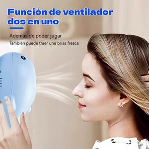 Juguete flotante con forma de ballena azul con ventilador recargable por USB, diseño de dibujos animados de 11x7x5cm para mascotas - Product Image 4