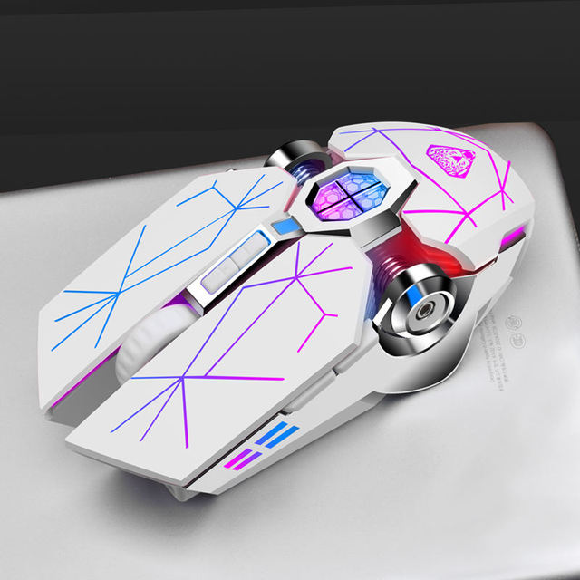 Mecha Style RGB Gaming Mouse With Cool Light and Ergonomic Design for PC Gamers Cool RGB Backlit Gaming Mouse