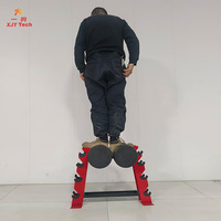 Support compact à double niveau pour haltères dentelés, mini support à deux niveaux pour le rangement de la musculation à domicile