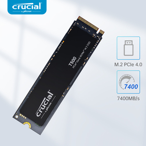 Crucial T500 <b>SSD</b> 1TB <b>2TB</b> Hard Drive PCIe 4.0 <b>NVMe</b> M.2 <b>SSD</b> up to 7400MB/s Solid State Drive for Ps5 Hard Disk with Heatsink - Product Image 1