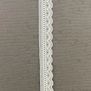 पैंटी के लिए सफेद नायलॉन फीता लोचदार फीता छोटे आकार का फीता ट्रिम