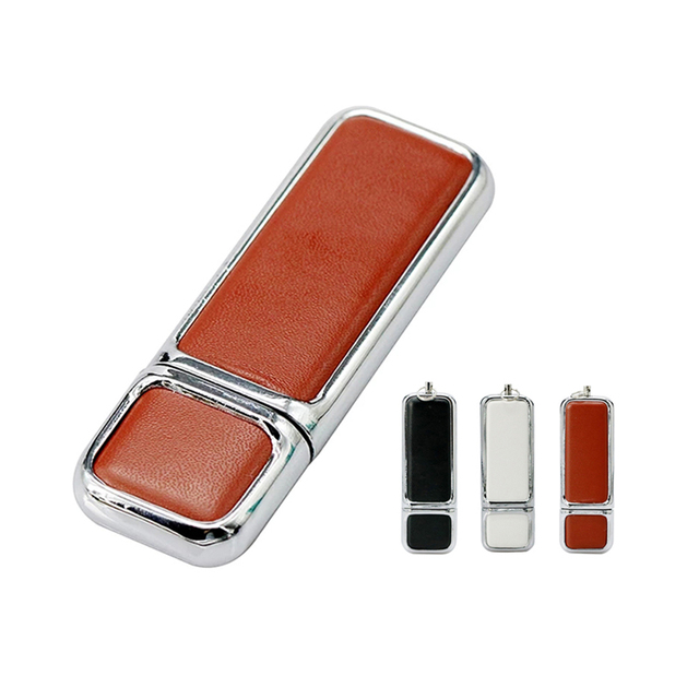 Custom logo PU Leather USB Flash Drive 3.0 High Quality Wholesale Leather USB Flash Drive Promotion Pendrive USB Stick