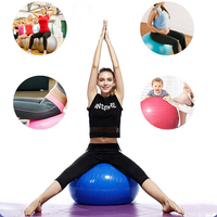 Ballon de Yoga et Pilates Gonflable en PVC Étanche pour Exercices à Domicile, Stabilité Améliorée, Idéal pour Femmes et Entraînement Sportif (Vente en Gros)