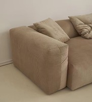 Sofa modular modern Nordik sofa besar kain Desain Modern 3 atau 4 tempat duduk Sofa model Jepang