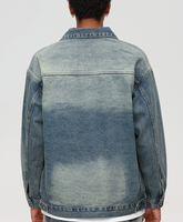 Veste en jean délavée vintage unisexe coupe ample à épaules tombantes, style streetwear décontracté pour couple, idéale printemps-automne – Meilleure vente