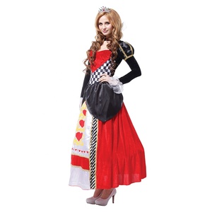 Costume de <span class=keywords><strong>Reine</strong></span> Rouge Alice pour femme, déguisement de <span class=keywords><strong>Reine</strong></span> des Cœurs Malveillante et Coquette pour Halloween, Cosplay de Luxe - Product Image 4