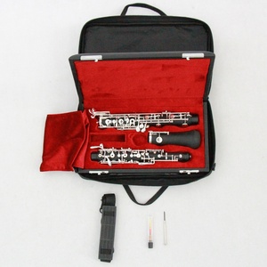 Oboe en <span class=keywords><strong>bois</strong></span> composite, tonalité Do, plaqué argent, système semi-automatique complet de conservatoire, <span class=keywords><strong>bois</strong></span> composite - Product Image 6