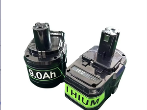 Batterie rechargeable sans fil au lithium-ion 3000 mAh LiFePO4 pour perceuse Ryo 18V, remplacement MT1840 - Product Image 5