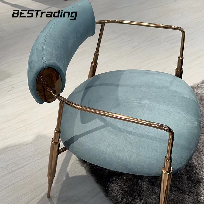 Современная роскошная мебель для столовой, домашняя мебель, металлический обеденный стул