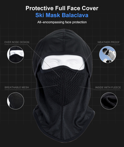Bicicleta invierno equipo de bicicleta a prueba de viento de lana térmica cabeza cuello cálido al aire libre deporte ciclismo sombreros sombrero de cara máscara - Product Image 3