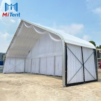 Tente de banquet de luxe imperméable transparente et blanche, grande tente Miluxe robuste pour l'extérieur