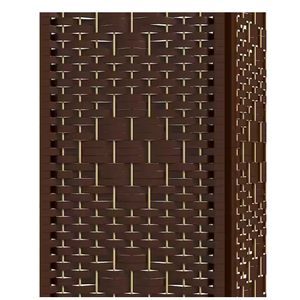 <span class=keywords><strong>Separador</strong></span> de ambientes plegable de bambú de 4 paneles, rústico, ecológico, independiente, divisor de pared. - Product Image 4