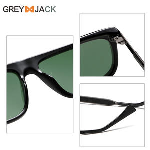 Gafas de Sol Cuadradas TR para Hombre, Color Gris Jack, Montura Negra, Lentes TAC, Protección UV400, Polarizadas, para Conducir, Pescar y Hacer Deportes - Product Image 5