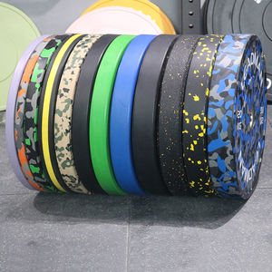 Gym Iwf Barbell Bumperplaat Kruimel Gewicht Schijven Competitie Kleur Camo Vlek Plaat Powerlifting Rubber Bumperplaten Set - Product Image 2