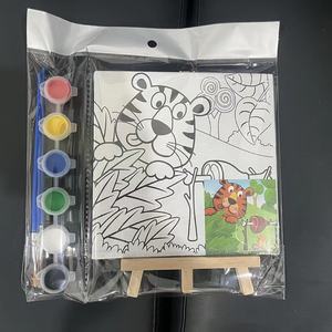 Kit de pintura em tela pré- desenhada para crianças adolescentes e adultos, pronto para enviar, para festas e pinturas - Product Image 3
