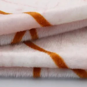 velboa短毛绒印花丝绒面料抱枕/玩具/家纺/缓冲来自中国的供应商